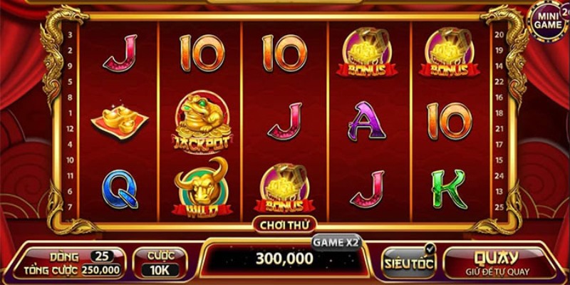 Giao diện đẹp mắt của game nổ hũ thần tài