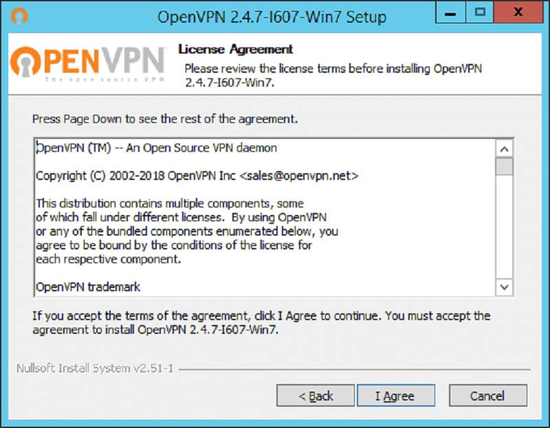 Cách Cài Đặt OpenVPN Chơi Game Trên GO99 Khi Bị Chặn 5 Đồng ý với các điều khoản sử dụng phần mềm và chọn Agree.
